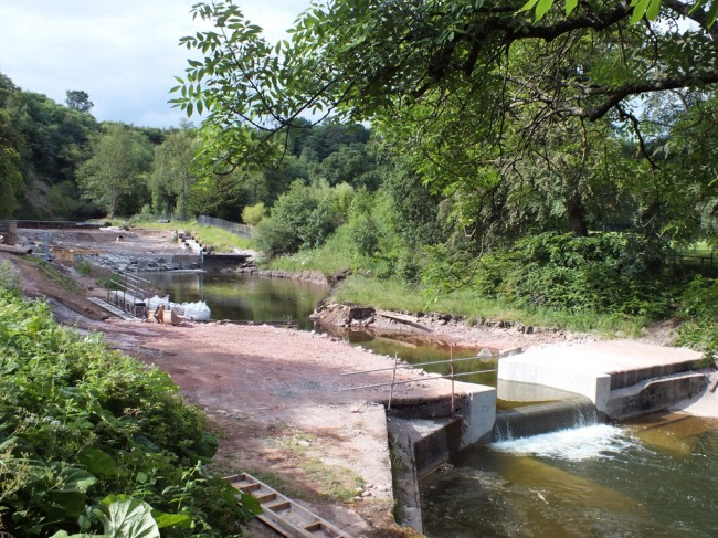 The middle pool and the newly reconstructed Anderson's weir. 