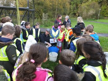 Fish identification with Barshare Primary School on the Lugar Water