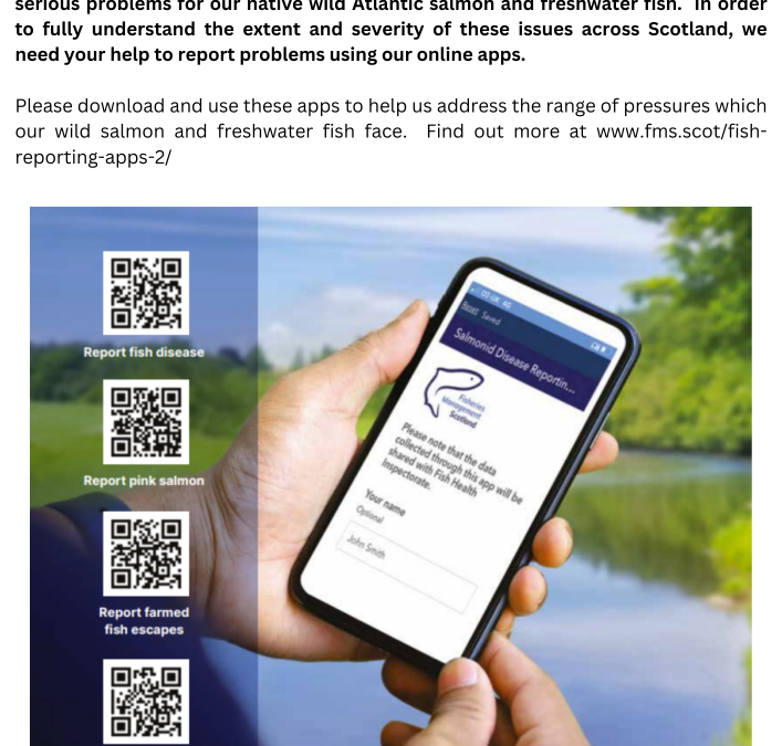 Fishery Management Scotland Recording Apps for download and use.